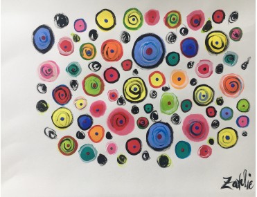 "Festivités" 65X50 (encadré)